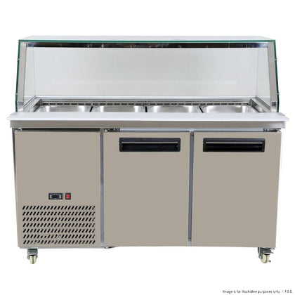 Thermaster PG150FA-YG Cold Salad & Noodle Bar 4x1/1 GN Pans 1460mmW