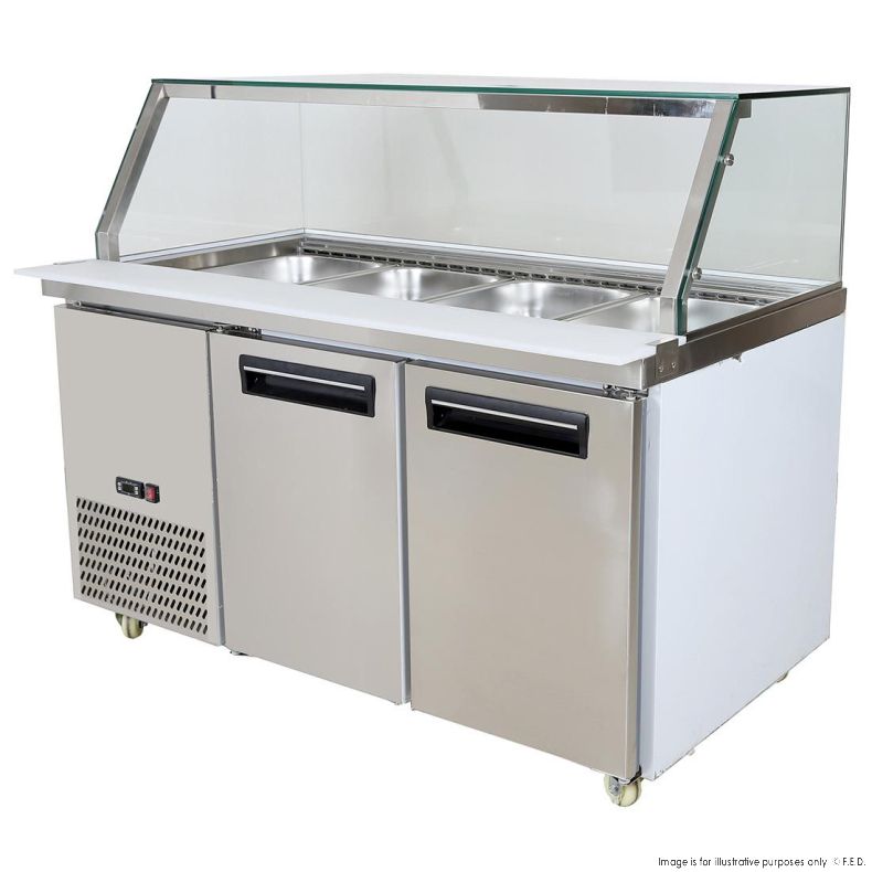 Thermaster PG150FA-YG Cold Salad & Noodle Bar 4x1/1 GN Pans 1460mmW