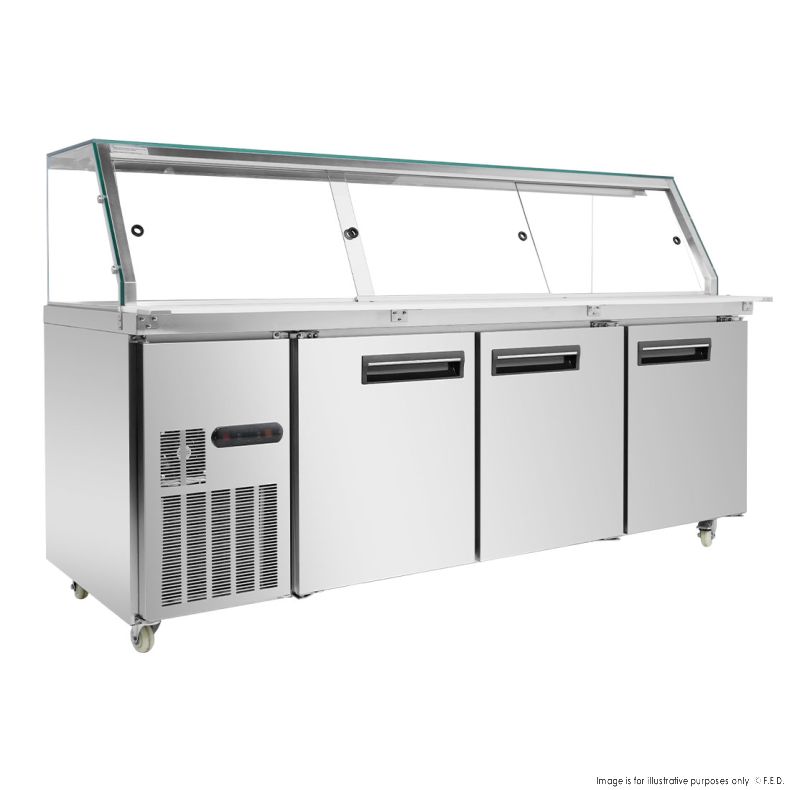 Thermaster Cold Salad & Noodle Bar 6x1/1 GN Pans - PG210FA-XG - Catering Sale