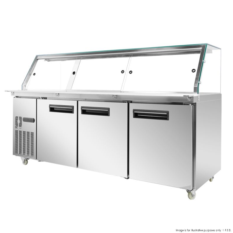 Thermaster Cold Salad & Noodle Bar 6x1/1 GN Pans - PG210FA-XG - Catering Sale
