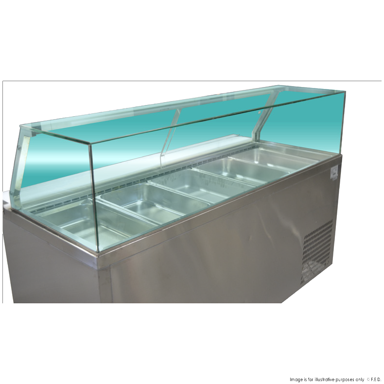 Thermaster PG180FA-YG Cold Salad & Noodle Bar 5x1/1 GN Pans 1800mmW