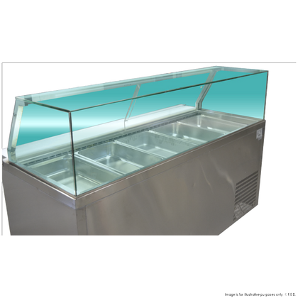 Thermaster PG180FA-YG Cold Salad & Noodle Bar 5x1/1 GN Pans 1800mmW