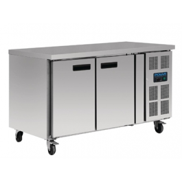Polar G599-A Two Door Kitchen Counter Freezer W1360mm