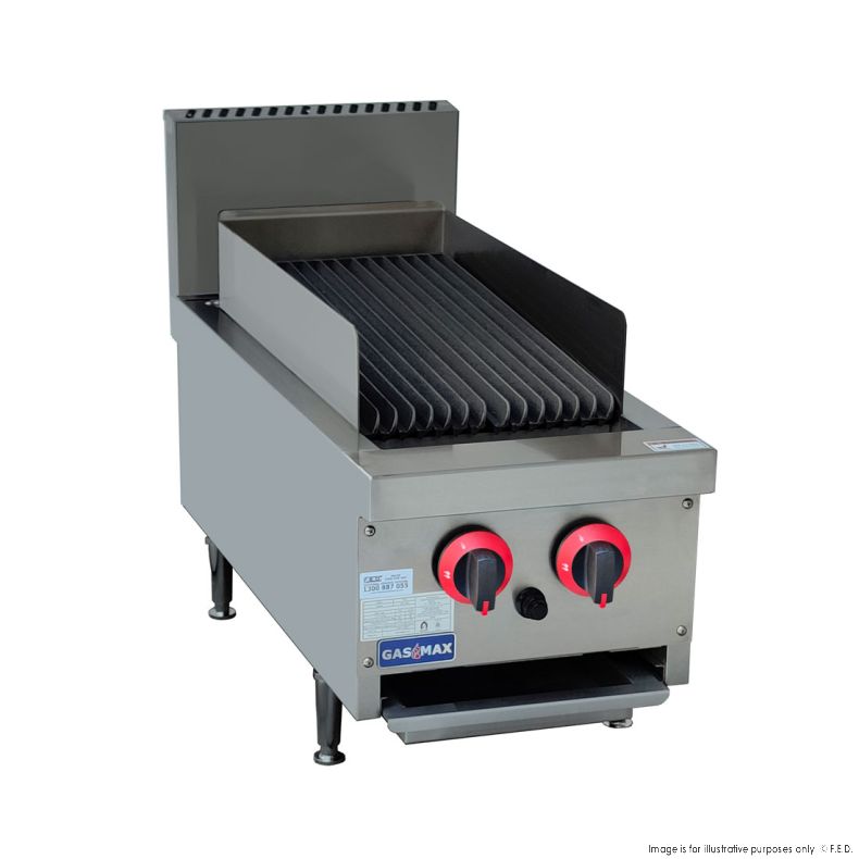 Two Burner Char Grill Top LPG - QR-14ELPG - Catering Sale
