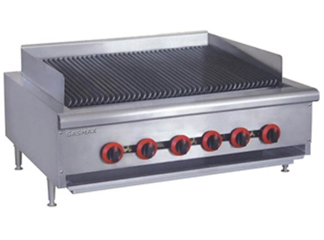 GasMax QR-36E Natural Gas 6 Burner Char Grill Top