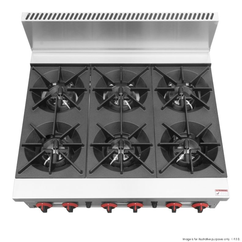 Gasmax Gas 6 Burner Cook Top RB-6E