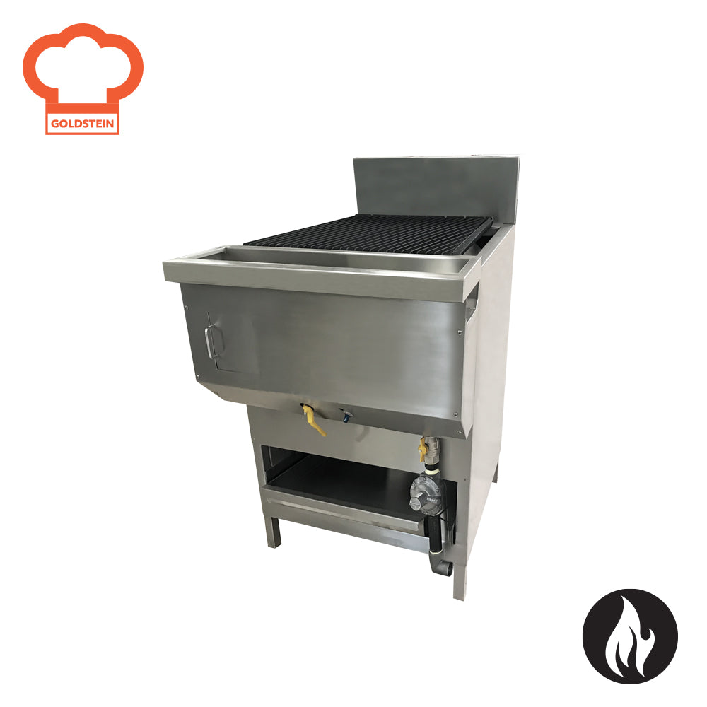Goldstein RBA-HD4 - 4 Inline Cast Iron Burners 600mm Char Broiler