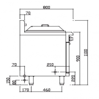 Luus RC-45 Asian Range Compact Rice Roll Steamer