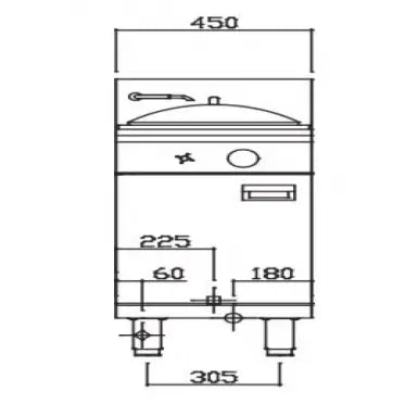 Luus RC-45 Asian Range Compact Rice Roll Steamer