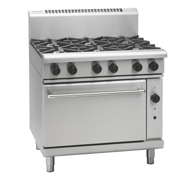 Waldorf / RN8619GEC_LPG / 900mm Gas Range Electric Convection - Cooktop range with 900mm griddle (60MJ, LPG) / 265kg / W900 x D805 x H1130 / 1Y Warranty