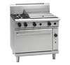 Waldorf / RN8616GC_LPG / 900mm Gas Range Convection Oven - 2 burner cooktop range with 600mm griddle (126MJ, LPG) / 277kg / W900 x D805 x H1130 / 1Y Warranty