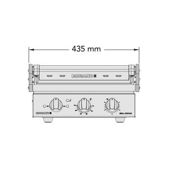 Roband GSA610S Grill Station 6 Slice Smooth Plates