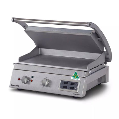 Roband GSA810SE 8 Slice Grill Station, Smooth Plates, Electric Time