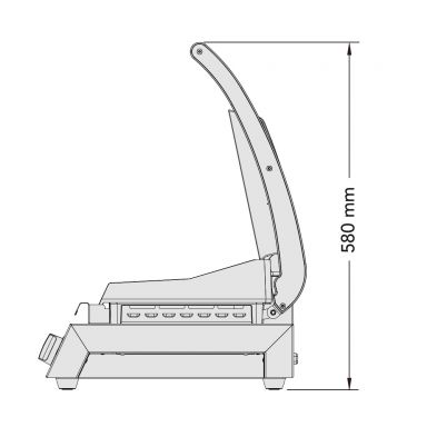 Roband GSA815R Grill Station 8 Slice Ribbed Top Plate