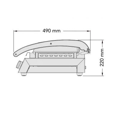 Roband GSA815S Grill Station 8 slice Smooth Plates