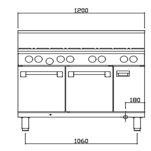 Luus RS-8B, RS-6B3P, RS-6B3C Professional Series 1200 Wide Ovens