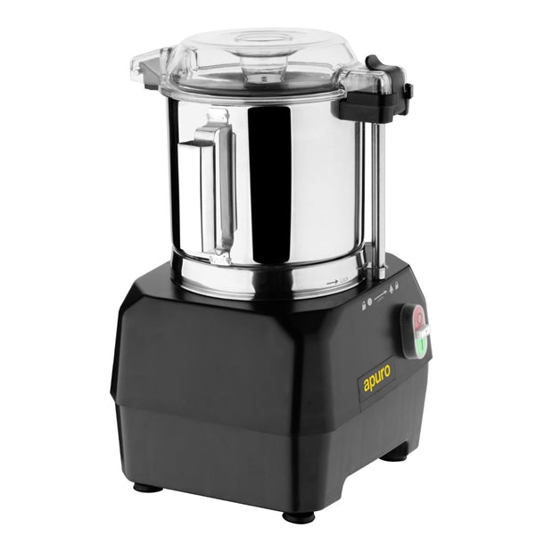 Apuro 5Ltr Bowl Cutter and Veg Prep Attachment with 4x Discs - 3&7mm grater. 2&4mm slicer. With veg prep attachment. 735W. Capacity: 5Ltr