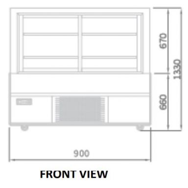 Skipio SB900-3RD Food Display 501L