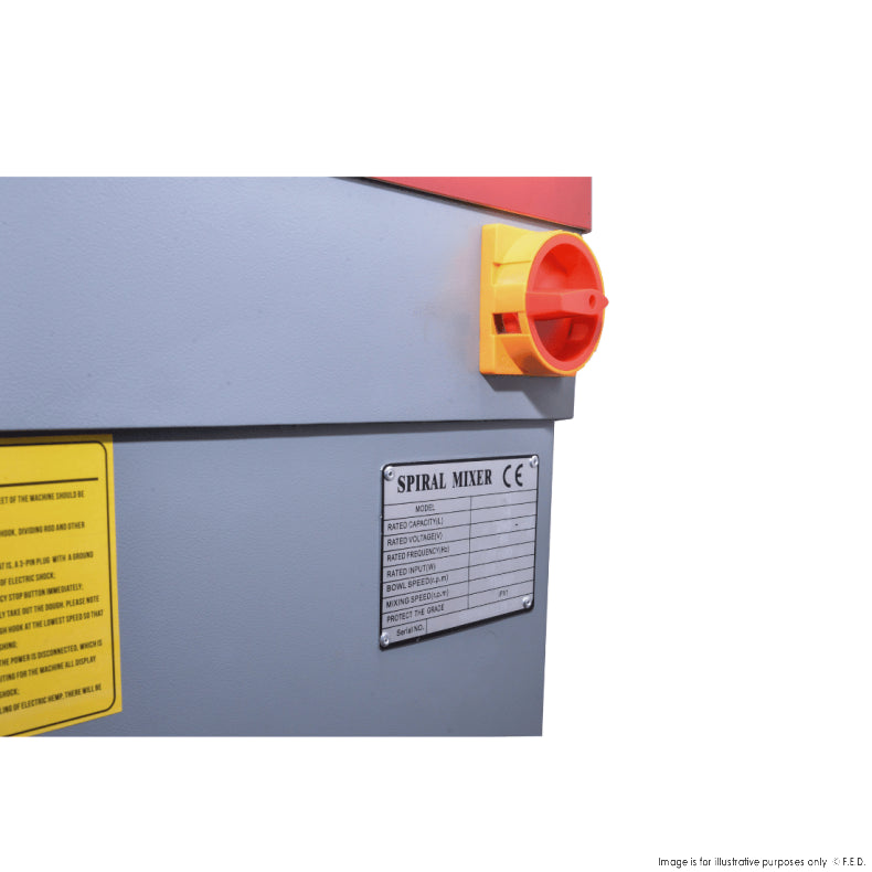 Tyron Fixed Head Heavy Duty 23L Spiral Mixer – SCP23