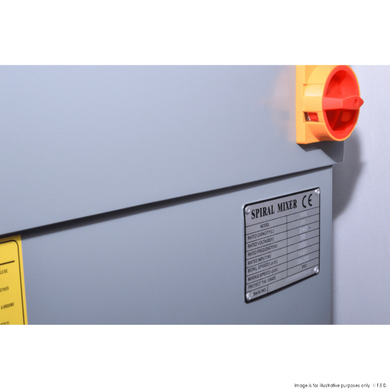 Tyrone Fixed Head Heavy Duty 66L Spiral Mixer - SCP66