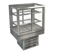 Cossiga / STGRF9-SD / Tower Counter Series Chilled 900mm - Sliding Front and Rear Glass Doors / 173kg / W900 x D650 x H925 / 1Y Warranty