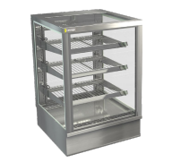 Cossiga STGHT6 Tower Counter Series Heated 600mm - Solid Front with Rear Glass Doors