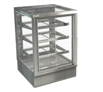 Cossiga STGHT6-SD Tower Counter Series Heated 600mm - Sliding Front with Rear Glass Doors