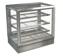 Cossiga STGHT9-SD Tower Counter Series Heated 900mm - Sliding Front and Rear Glass Doors