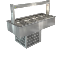 Cossiga / LSRF5 / Linear Series Refrigerated (5x1/1 - 65mm GN Pans) - Gantry Only with No Glass