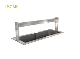 Cossiga LSCM5 Linear Series Ceramic Hotplate (5x1/1 GN Plates) -  Gantry Only with No Glass