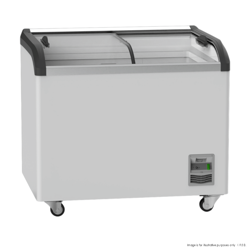 Thermaster Heavy Duty Supermarket Glass Sliding Lid Freezers 306L - SD-306K - Catering Sale