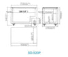 ATOSA SD-520P Flat Glass Top Chest Freezer 455L 1530mm