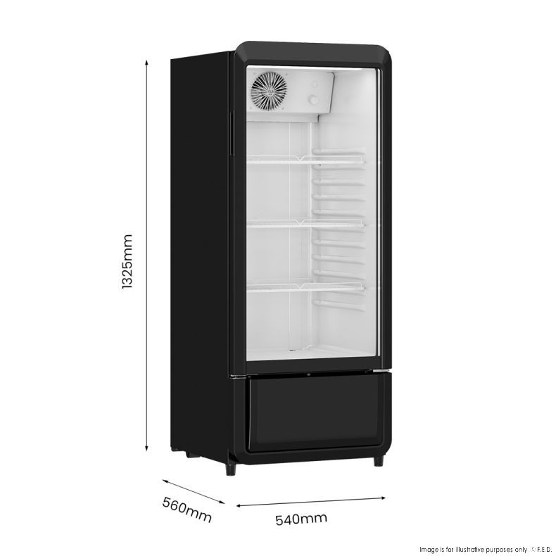 Thermaster Upright Glass Door Beverage Fridge  SDC-178B
