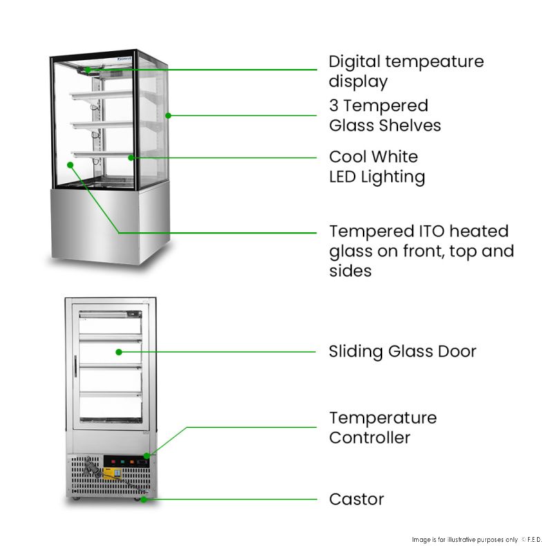 BONVUE SF820V Cake Display 370L 600Wmm
