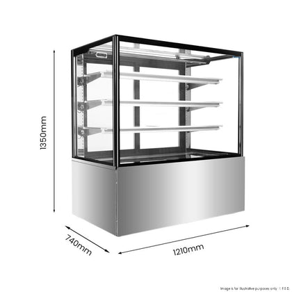 BONVUE SF840V Cake Display 740L 1200W mm