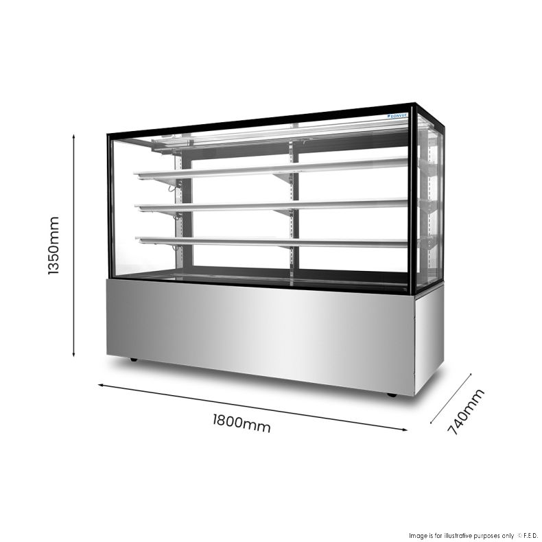 BONVUE SF860V Cake Display 1120L 1800W mm