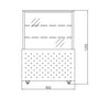 FED SG090FE-2XBS Bonvue Heated Swing Door Food Display