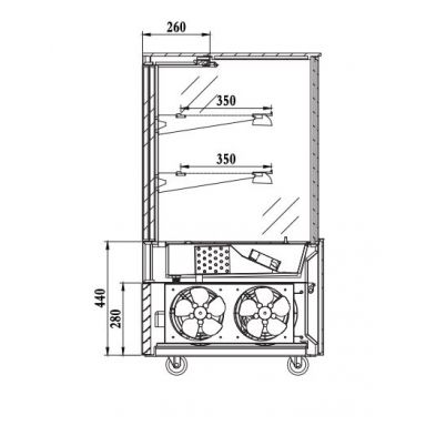 Bonvue SG120FE-2XB Bonvue Heated Food Display 1200mm