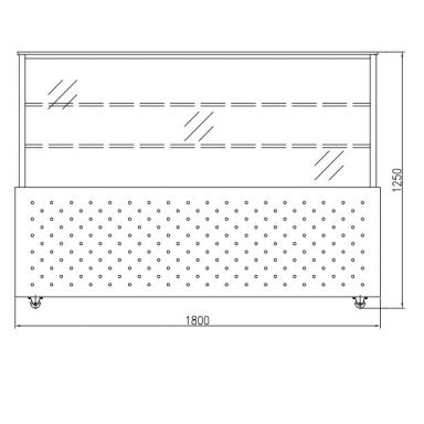 Bonvue SG180FA-2XB 3 Tier Bonvue Chilled Food Display 1800mm