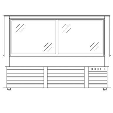 Bonvue SG180FA-2XB 3 Tier Bonvue Chilled Food Display 1800mm