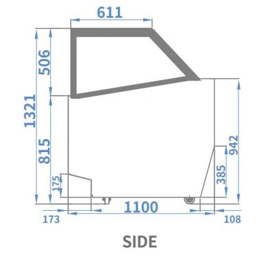 Skipio SGC-1500F Gelato Display Freezer 1547mm