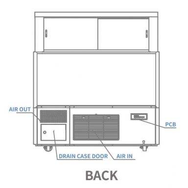 Skipio SGC-1800F Gelato Display Freezer 1727mm