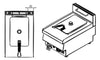 CookRite AT65G4F-C 1 Tube Gas Deep Fryer