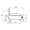 CookRite AT80G12G-C  Gas 1200mm Hotplate