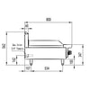 COOKRITE AT80G3G-C BENCHTOP 300MM GAS GRIDDLE