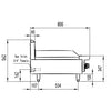 COOKRITE AT80G6G-C BENCHTOP 600MM GAS GRIDDLE