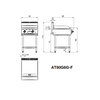 COOKRITE AT80G6G-F 600MM GAS GRIDDLE