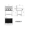 COOKRITE AT80G9C-F 900 MM GAS CHAR GRILL