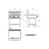COOKRITE AT80G9G-F 900MM GAS GRIDDLE