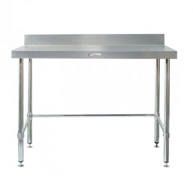 Simply Stainless / SS02.1500 LB / Stainless Work Bench with Splashback - 1500mm Wide  Include leg brace / 40kg /  W1500 x D600 x H900 / Lifetime Warranty